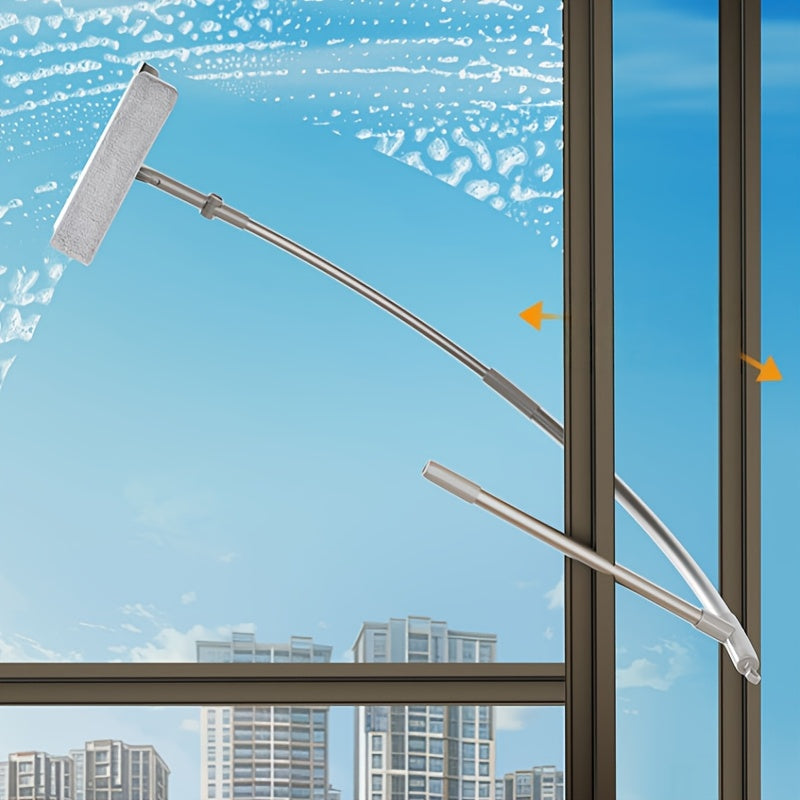 1pc High-Rise Window Cleaning Tool, Household Double-Sided Squeegee, Window Wiper, Window Cleaner for Outdoor Glass