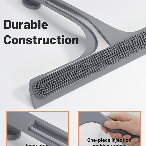 1-Pack Glass Wiper with Squeegee, Leaves No Water Marks, Durable and Non-Slip, Suitable for Bathroom, Kitchen, Car Windows, and Mirror Cleaning