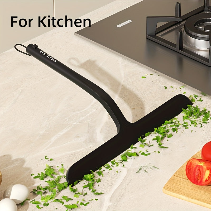 VEELAR New Extended Size 1pc Glass Squeegee, Household Window and Bathroom Cleaning Tool, Mirror, Toilet, Glass Countertop Wiper and Scraper with Hook